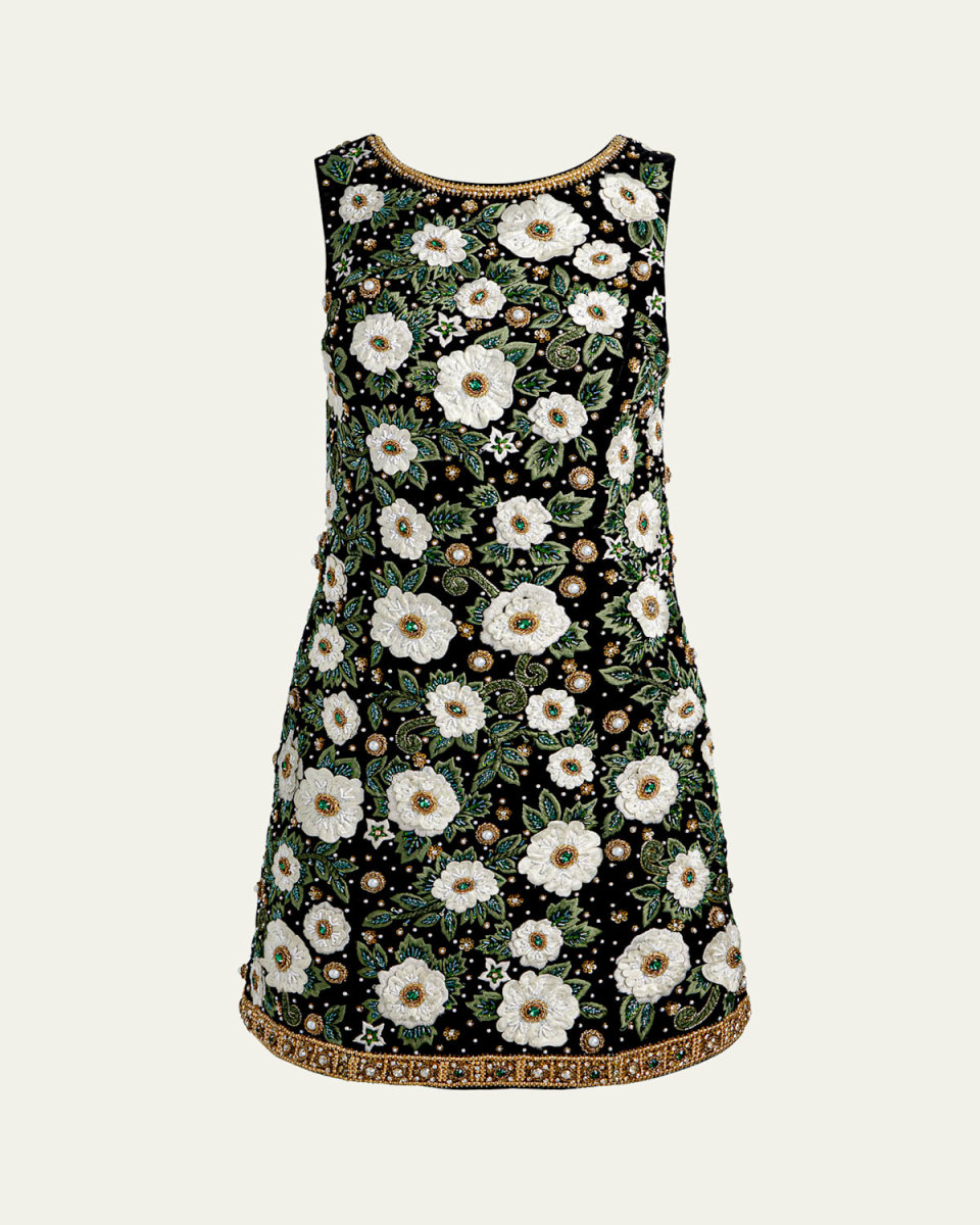 Lindsey Embellished Mini Gown